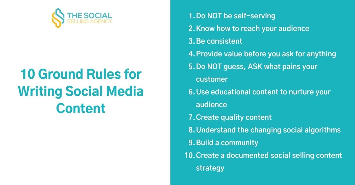 The Social Selling Agency - Kathryn Nuñez - 10 Ground Rules to Follow When Creating Valuable Content to Engage Your Audience
